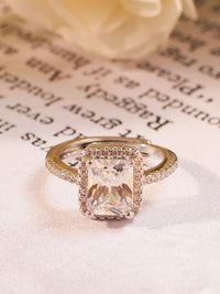 Cincin jari solitaire solitaire berlapis asin