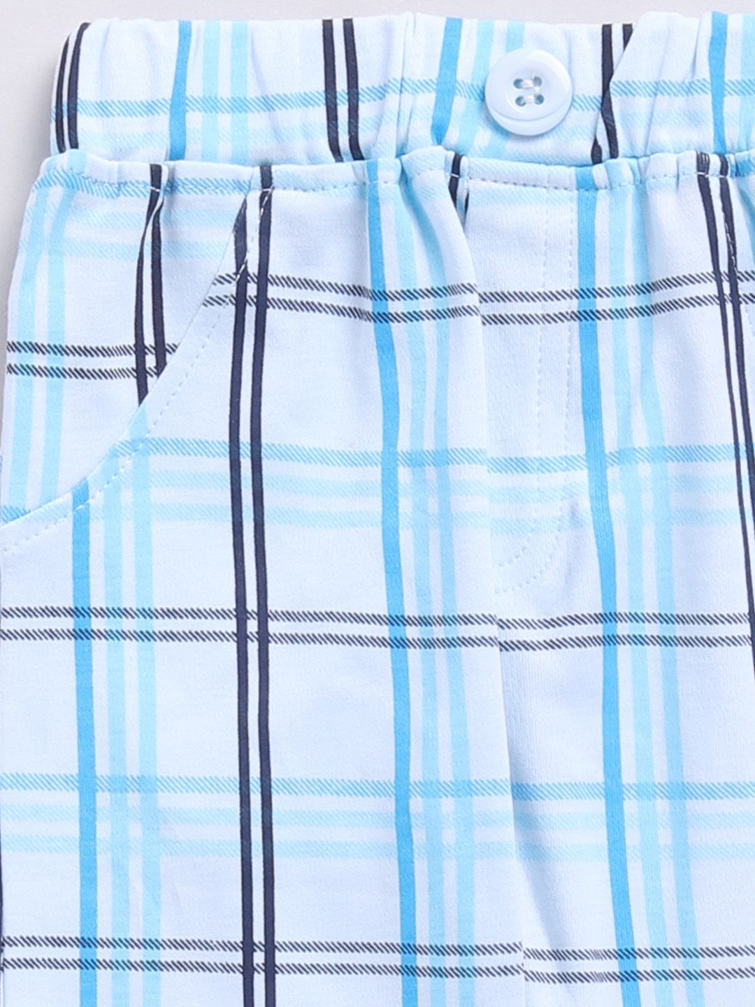 Moms Love Infants Boys Checked Shirt with Trousers