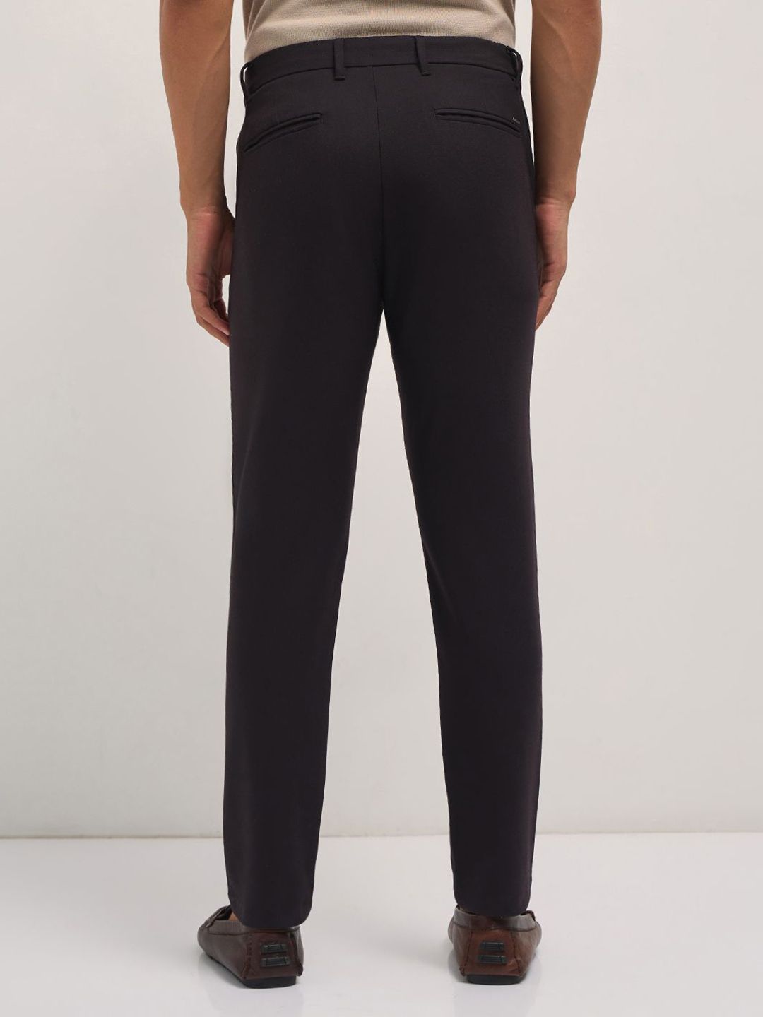 THE BEAR HOUSE Men Solid Slim Fit Formal Trouser