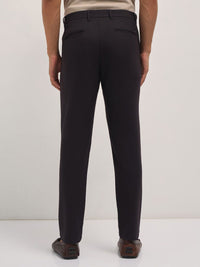 THE BEAR HOUSE Men Solid Slim Fit Formal Trouser