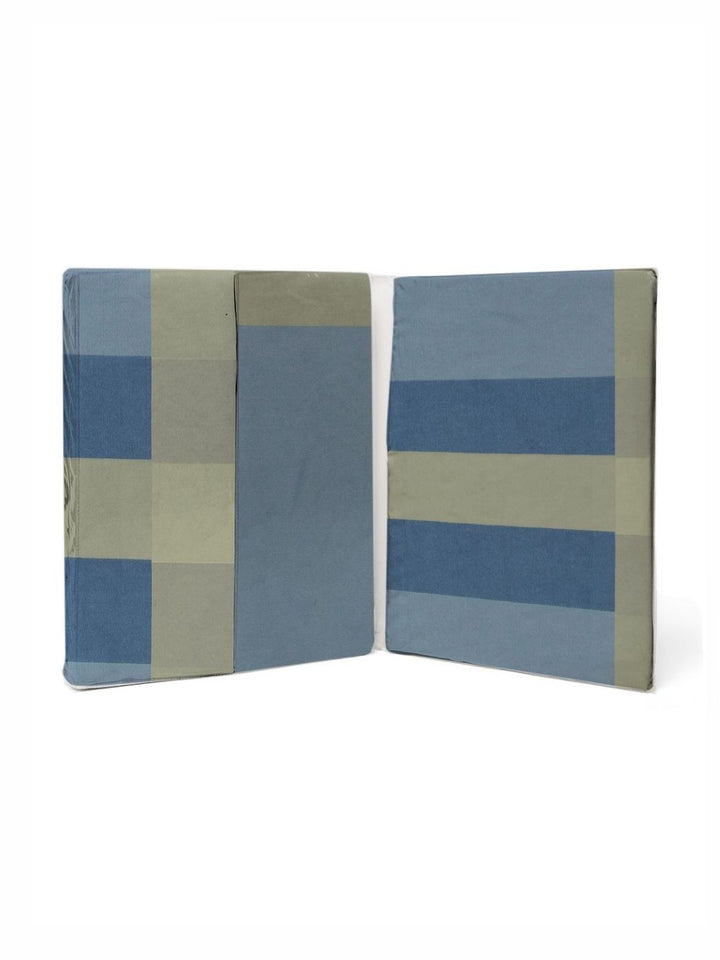 Myntra Elegant Homes Biru & Beige Printed 300 TC Set Cadar King 2.45 x 2.24 m