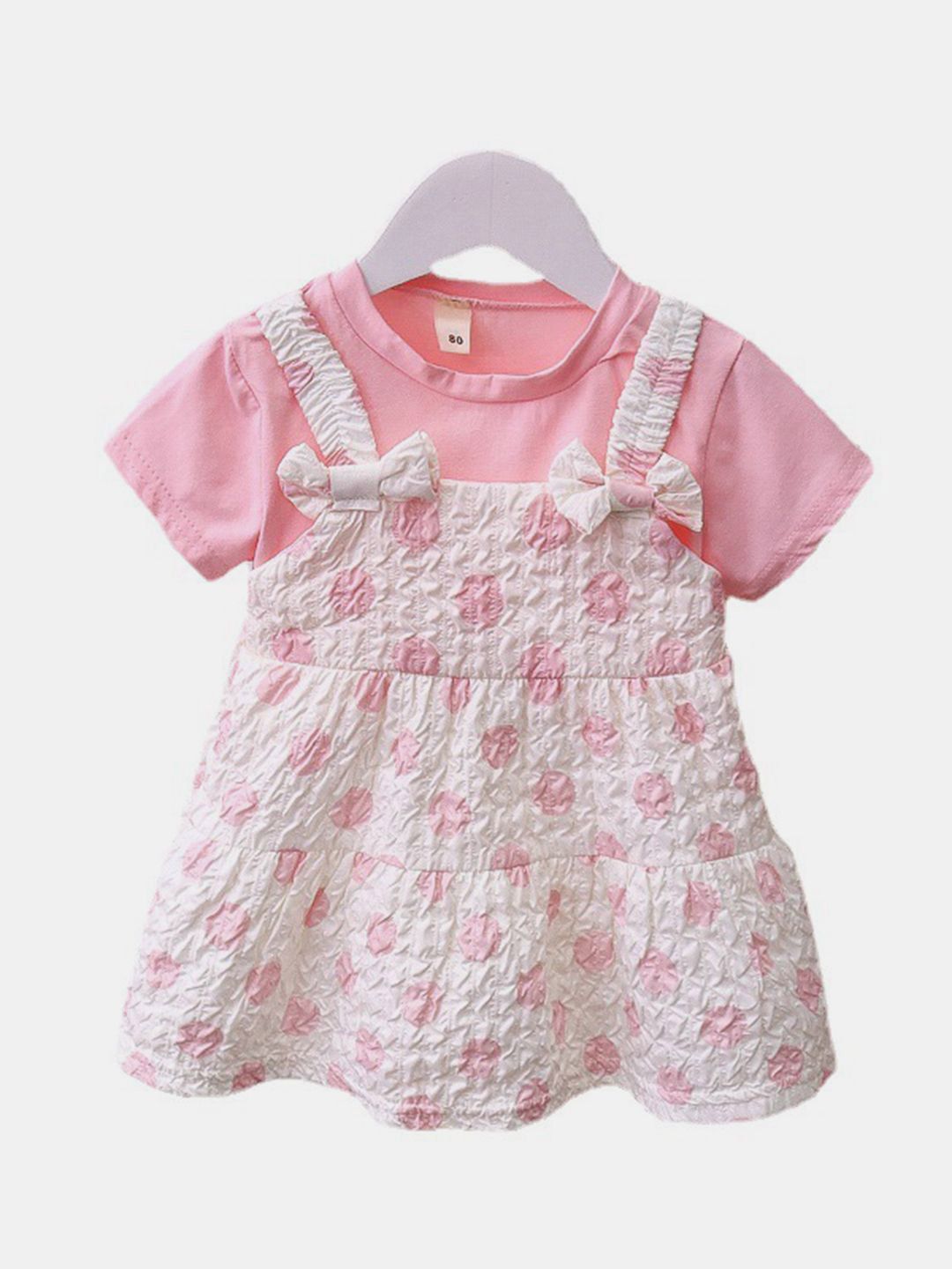 YK Girls Printed Cotton A-Line Dress