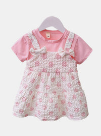 YK Girls Printed Cotton A-Line Dress