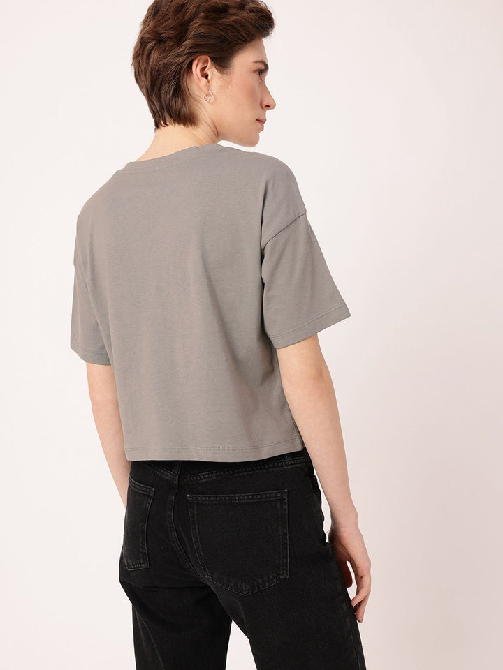 DressBerry Urban Chic Printed Boxy Fit T-shirt