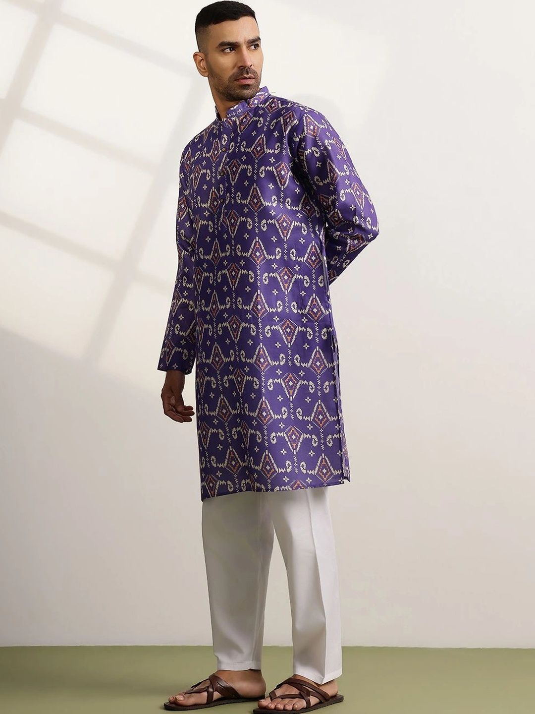 Anouk Men Printed Regular Kurta with Pyjamas