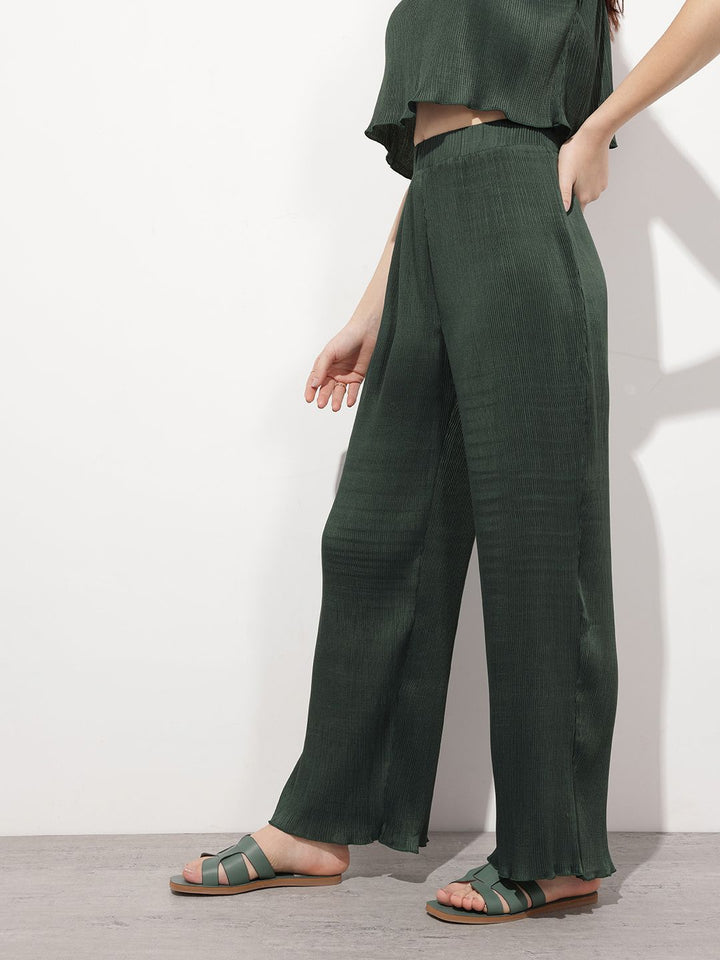 DressBerry Evening Of Elegance Accordion Pleated Trousers