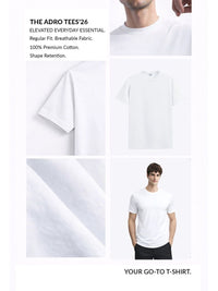 ADRO Men Typography Printed T-shirt