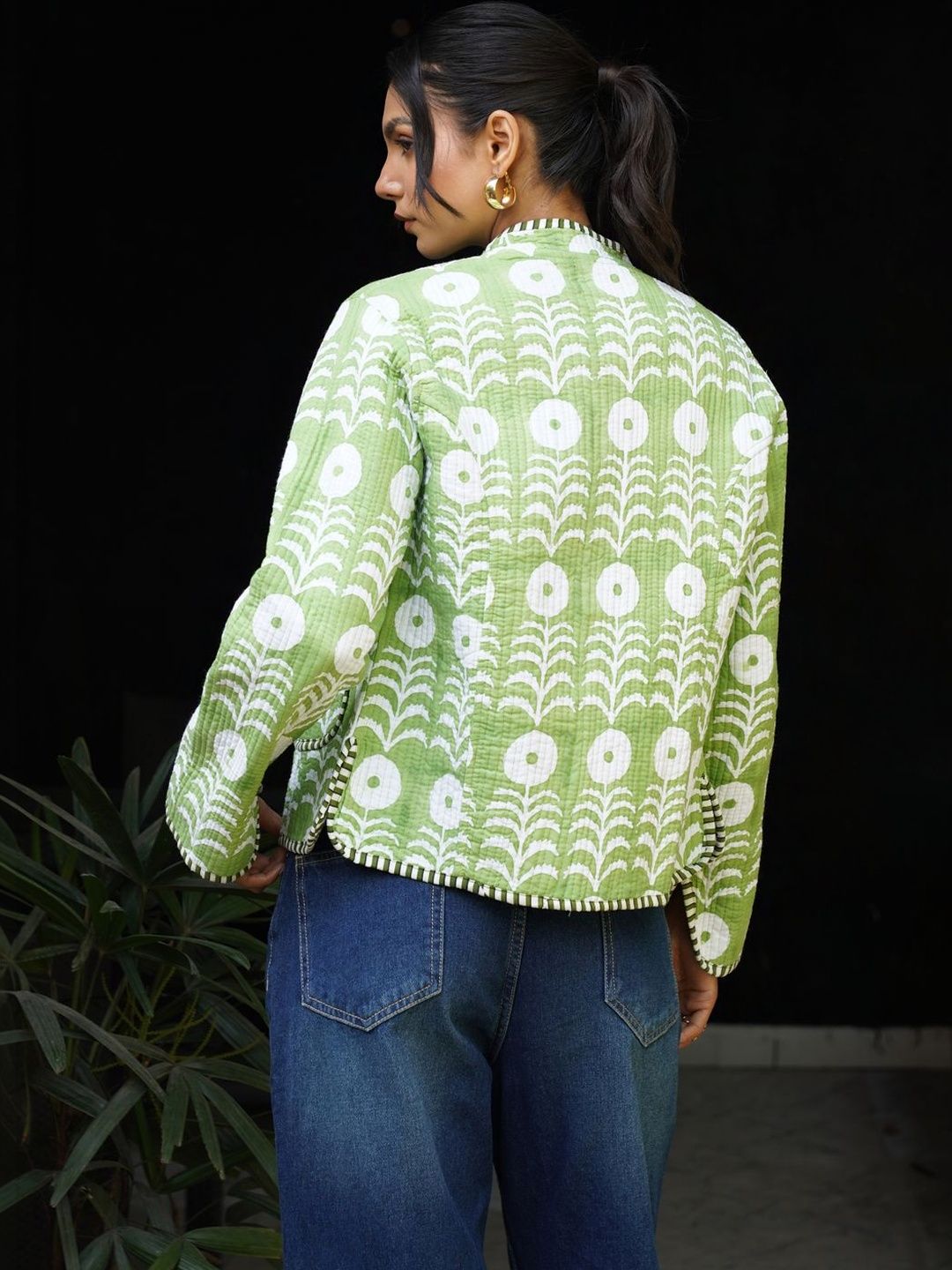 House of Chikankari Women Reversible Quilted Jacket