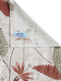 Myntra Elegant Homes Beige & Red Floral 400 TC Single Bedsheet with 1 Pillow Covers