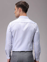 The Indian Garage Co. X Luxe Men Slim Fit Multi Stripes Opaque Striped Formal Shirt