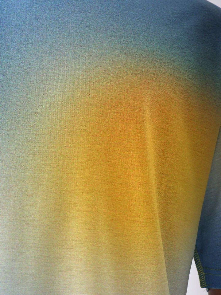 The Indian Garage Co Men Tie and Dye Round Neck Oversized T-shirt