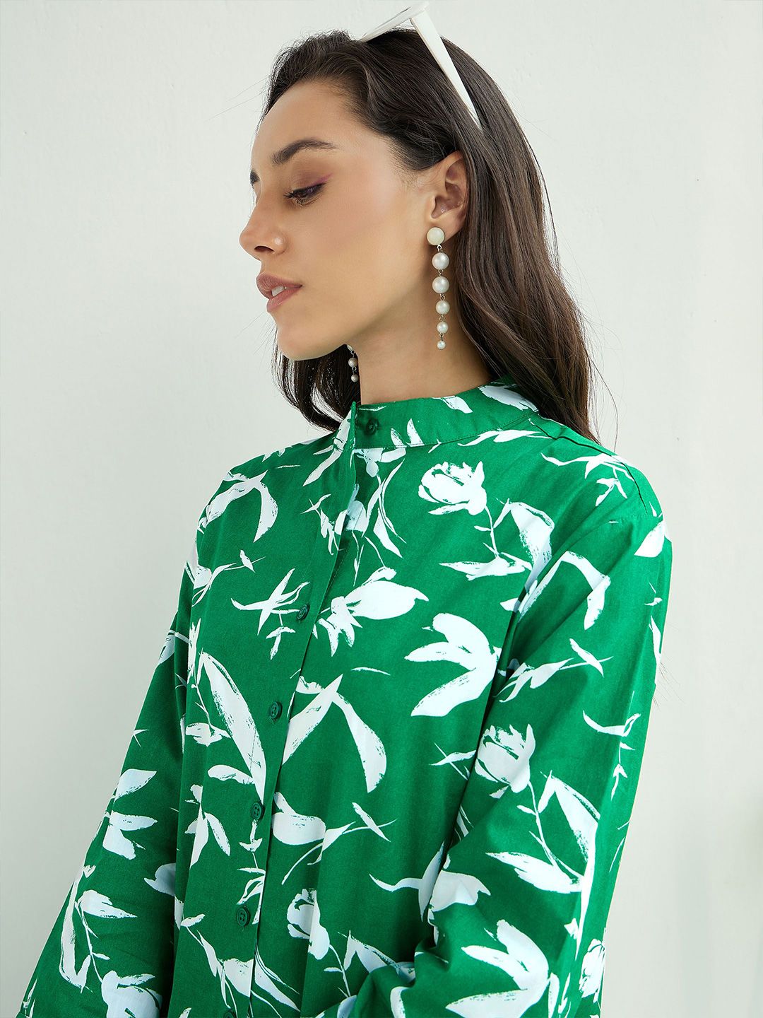 Pink Paprika by SASSAFRAS Conversational Print Shirt Midi Dress