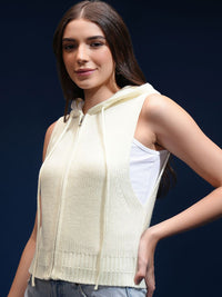 Tokyo Talkies Women Self Design Pullover with Zip Detail