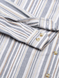 VASTRADO Men Classic Slim Fit Striped Casual Shirt