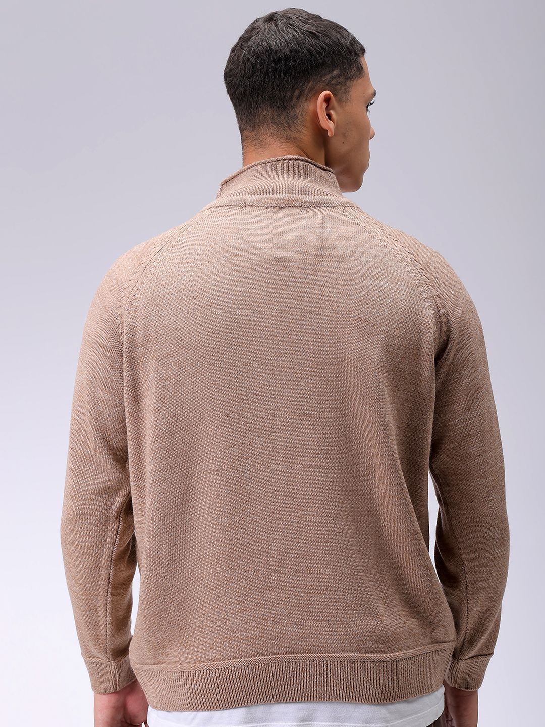 The Indian Garage Co Men Solid Turtle Neck Pullover