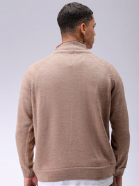 The Indian Garage Co Men Solid Turtle Neck Pullover