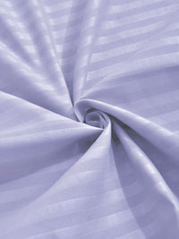Myntra Elegant Homes Lavender & White Striped 300 TC King Bedsheet with 2 Pillow Covers