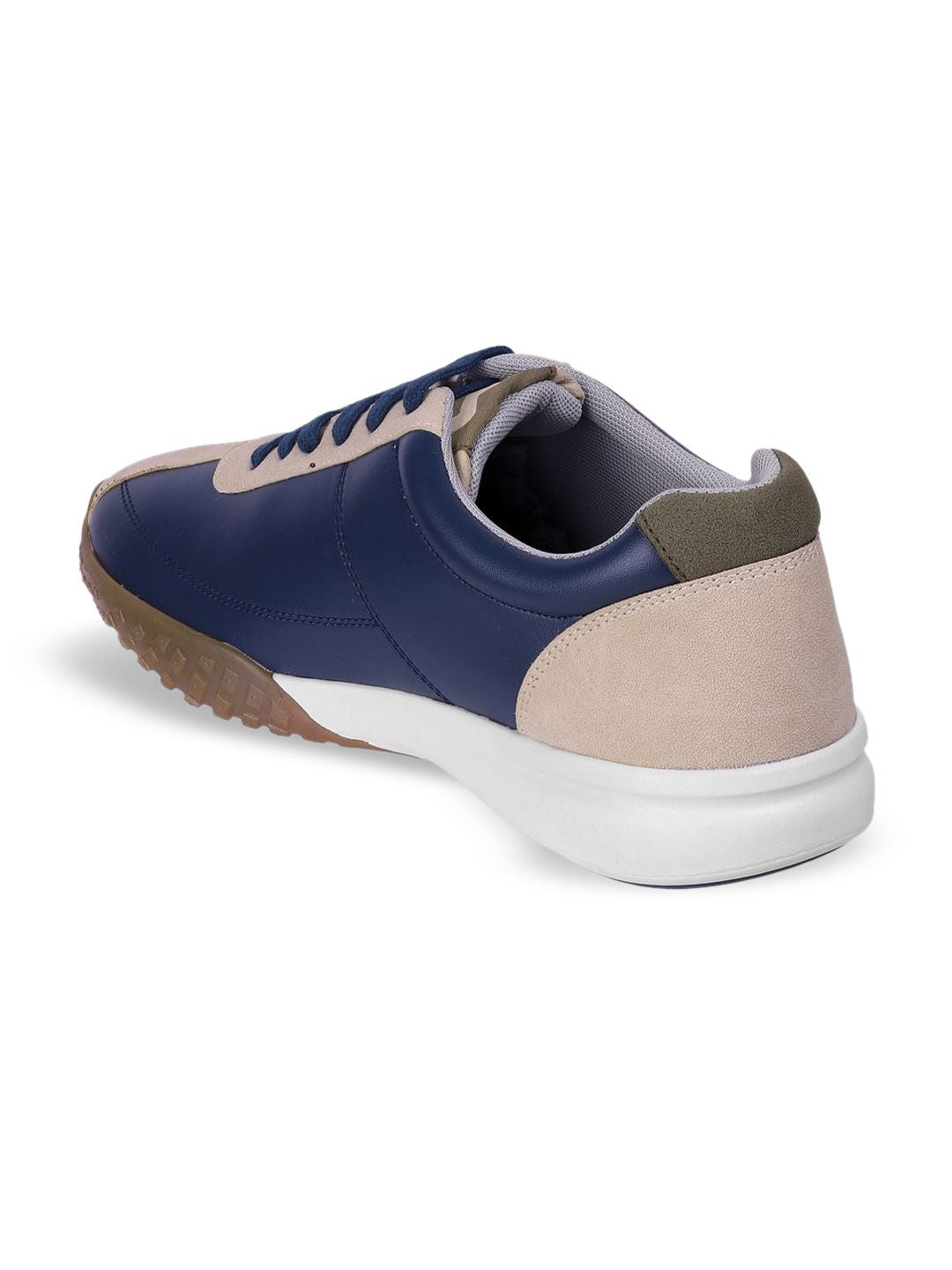 Metro Men Colourblocked Round Toe Lace-Ups Casual Sneakers