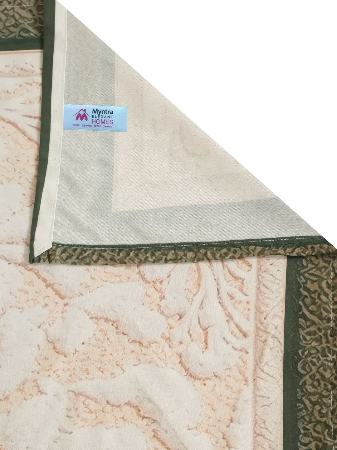 Myntra Elegant Homes Cream Floral 400 TC Cadar 7D King Dengan 2 Sarung Bantal 98''x 88''