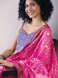 Saree mall Bandhani Ready to Wear Saree With Blouse Piece