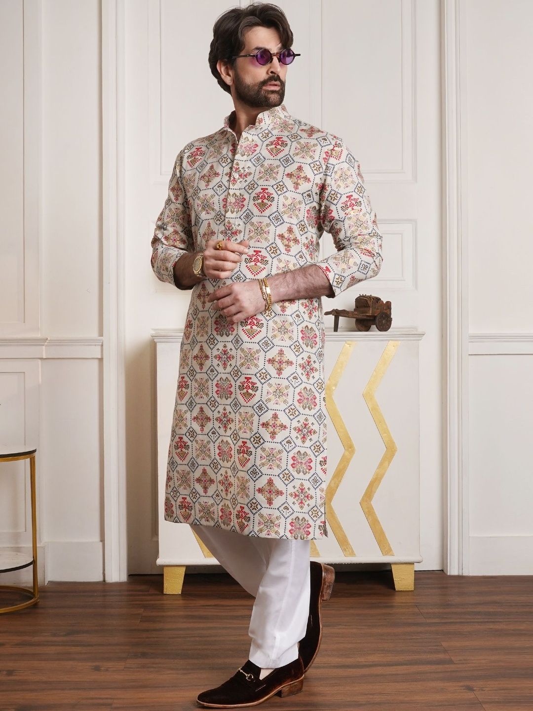 SOJANYA Men Ethnic Motifs Printed Kurta