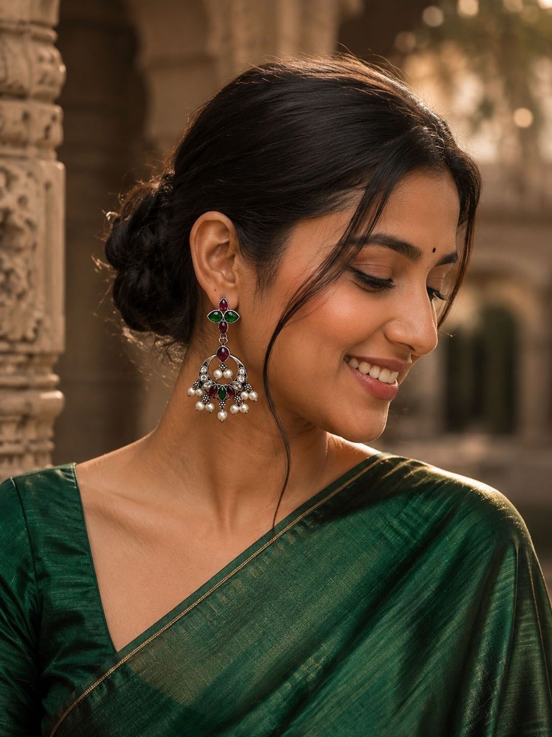 PANASH Circular Drop Earrings