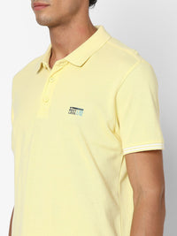 SPYKAR Regular Fit Polo Collar Short Sleeve Cotton T-shirt