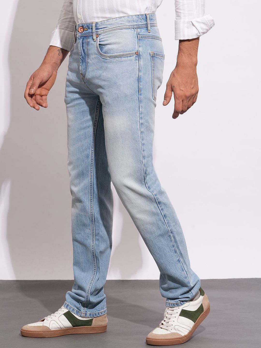Being Human Men Classic Light Fade Stretchable Jeans