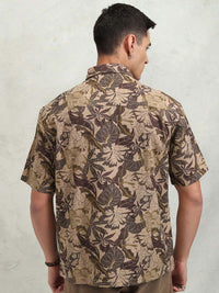 HIGHLANDER Men Printed Oversized Shirt