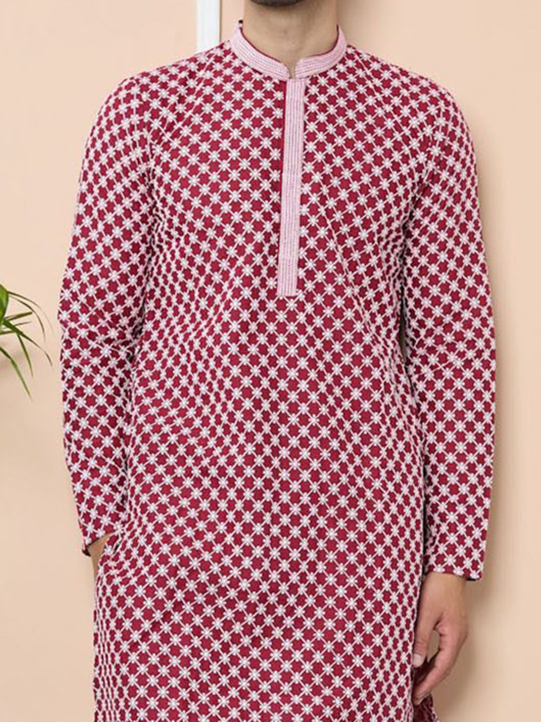 See Designs Men Ethnic Motifs Embroidered Regular Thread Work Kurta with Pyjamas