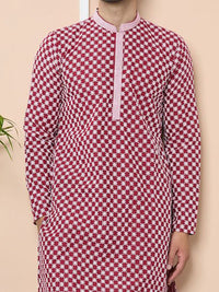 See Designs Men Ethnic Motifs Embroidered Regular Thread Work Kurta with Pyjamas