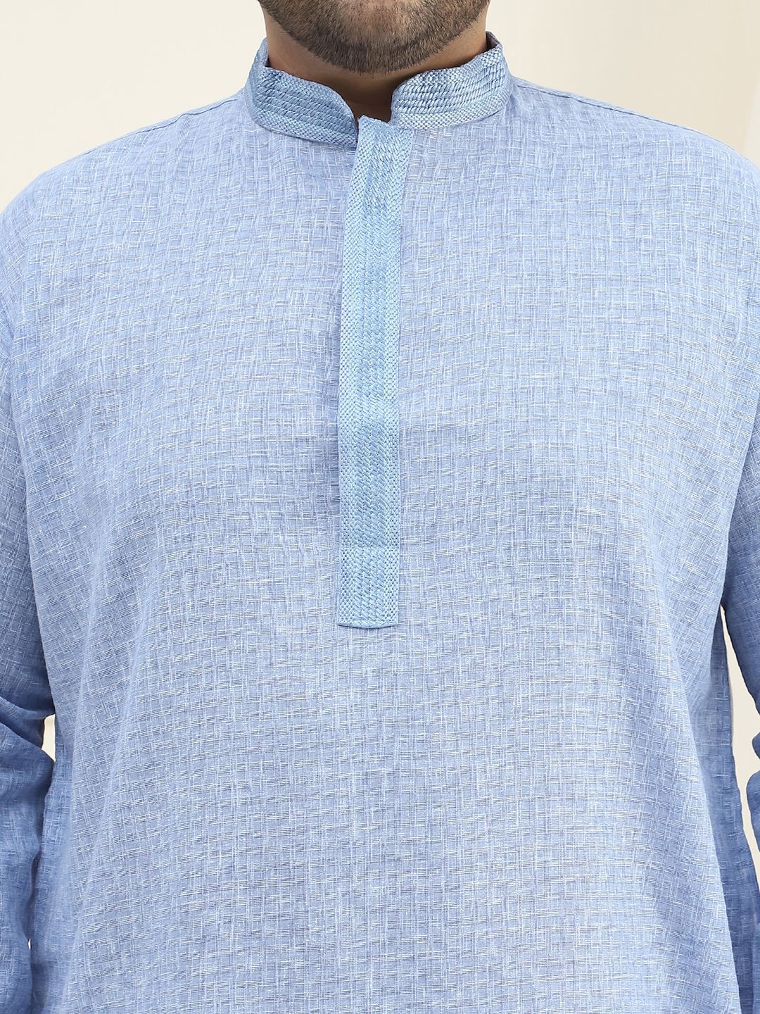 SOJANYA PLUS Checked Woven Design Pure Cotton Straight Kurta With Pyjama