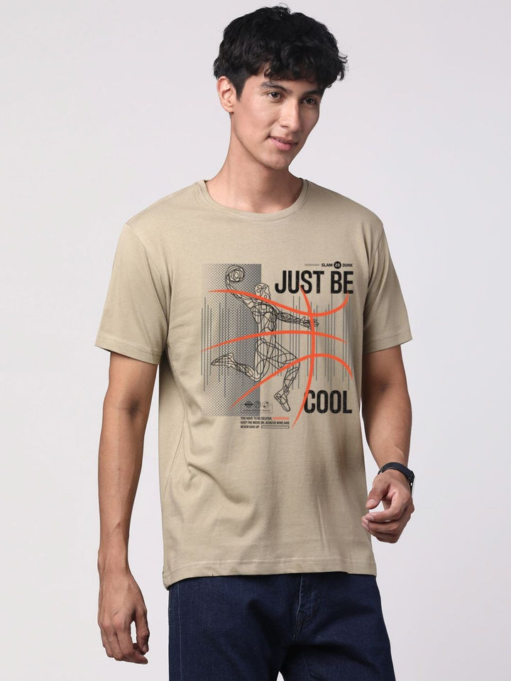 ADRO Men Graphic Printed Pure Cotton Round Neck T-shirt