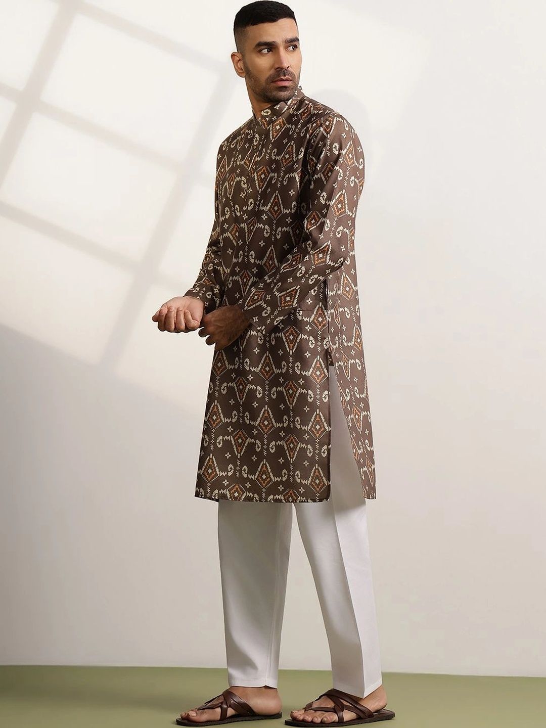Anouk Men Printed Regular Kurta with Pyjamas
