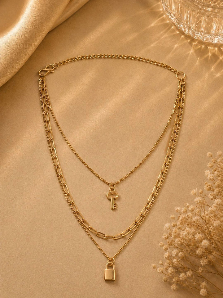 VOGUE PANASH Kalung Berlapis Emas Berlapis Emas