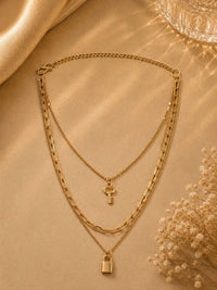 VOGUE PANASH Kalung Berlapis Emas Berlapis Emas