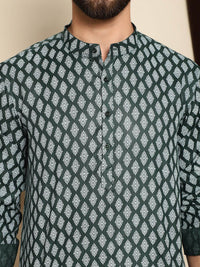 Anouk Ethnic Motifs Printed Thread Work Short Kurta