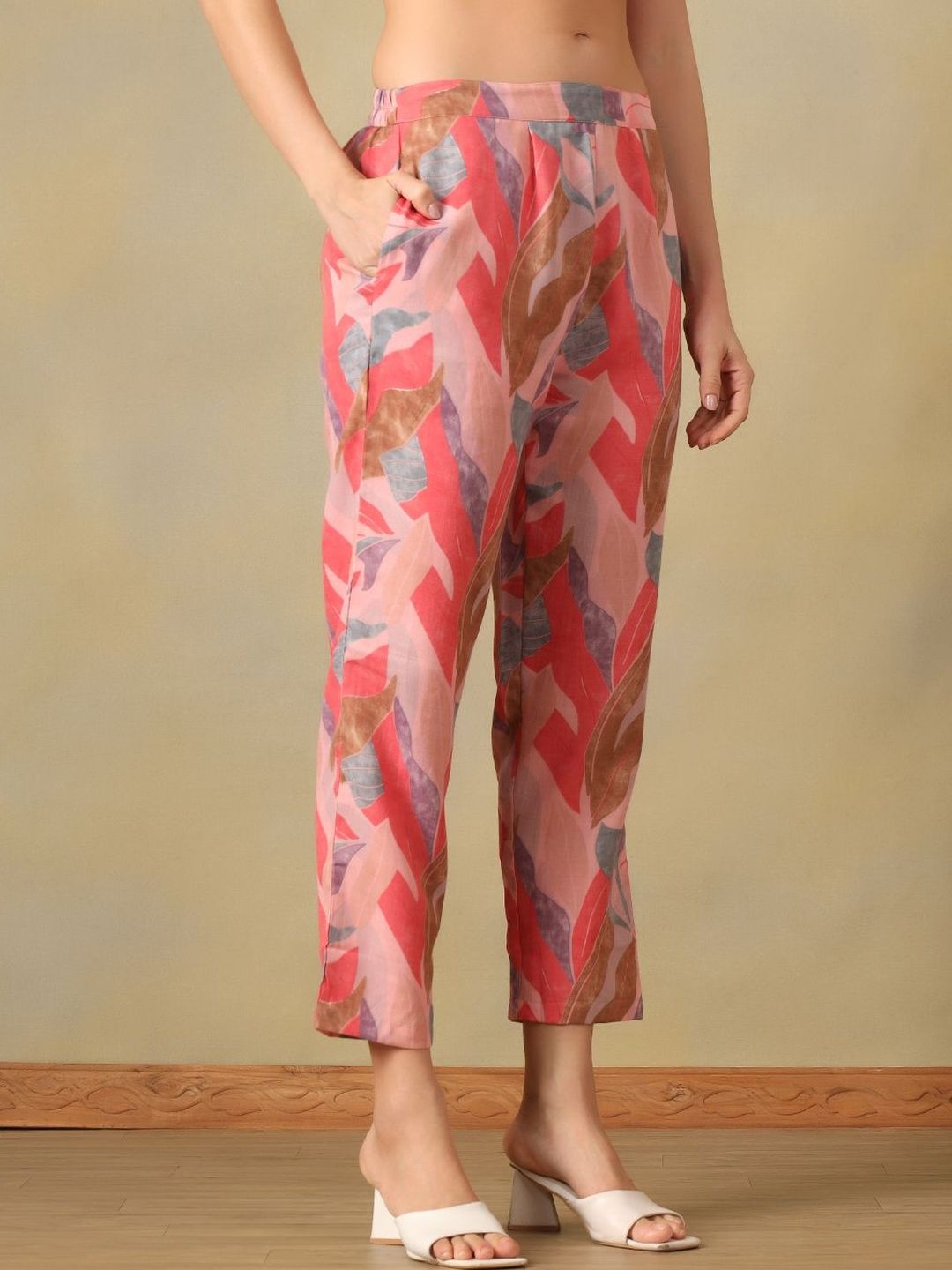 Mamicha Tropical Cotton Printed Tunic with Trousers