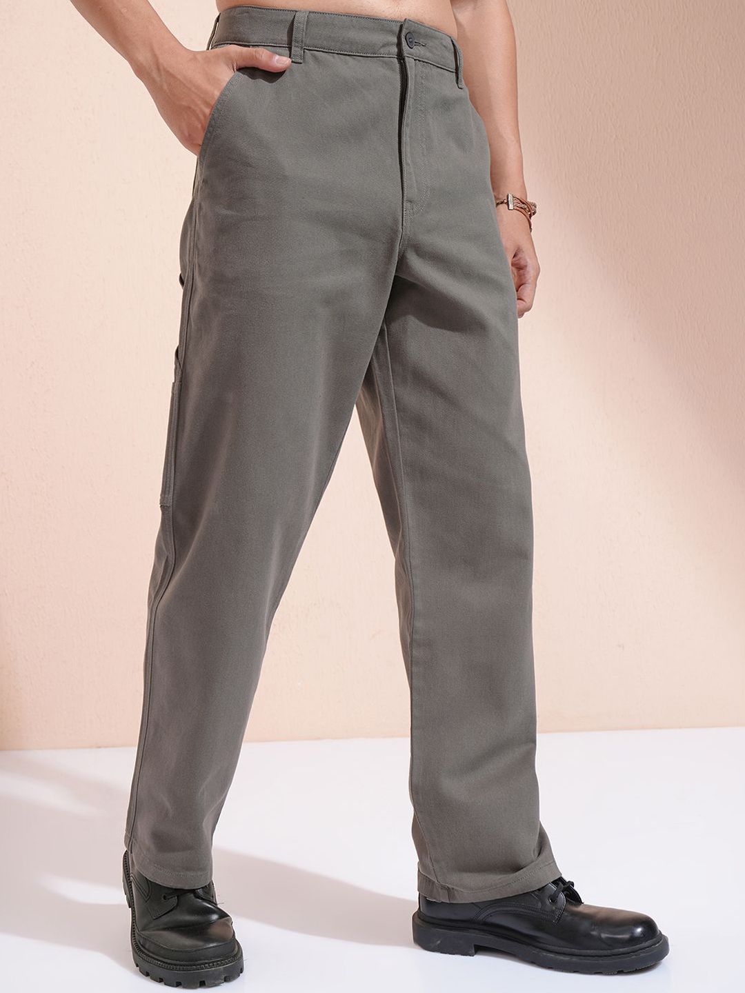 HIGHLANDER Men Carpentar Fit Cargo Trousers