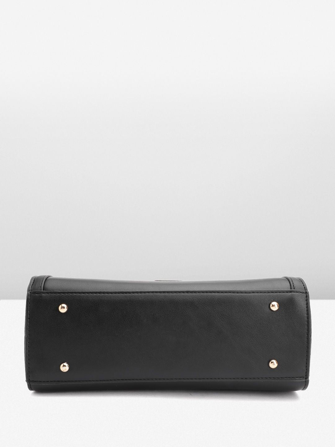 DressBerry Structured Handheld Bag with Detachable Sling Strap
