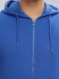 ADRO Lelaki Buka Depan Zip Bertudung Kapas berzip hoodie 2 Sweatshirt