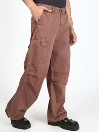 Bene Kleed Men Cotton Baggy Fit Mid-Rise Pleated Cargos Trousers