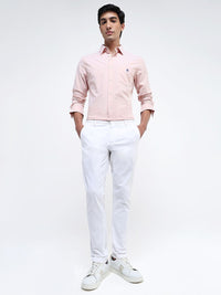 RARE RABBIT Men Comfort Spread Collar Solid Cotton Formal Shirt