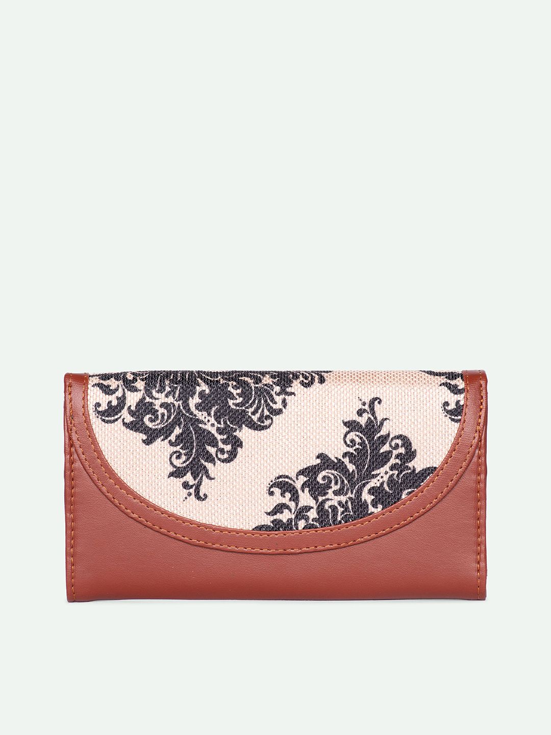 ZOUK Women Mughal Motif Kyra Flap Wallet