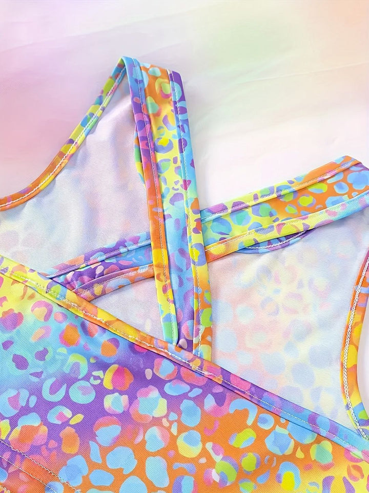 YK Girls Printed Top with Trousers