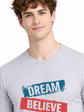 ADRO Men Typography Printed T-shirt