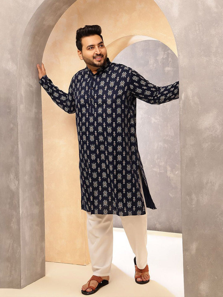 SOJANYA PLUS Motif Etnik Lelaki Bercetak Kurta