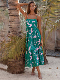 all about you Women Floral Print A-Line Midi Dress