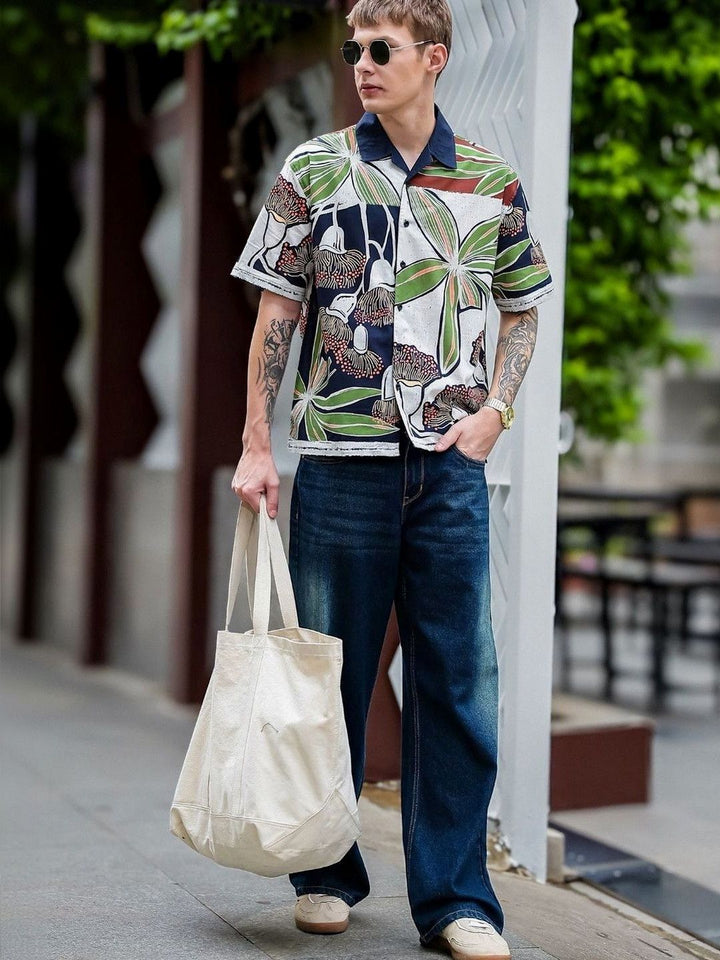 Eszett Men Floral Printed Casual Shirt