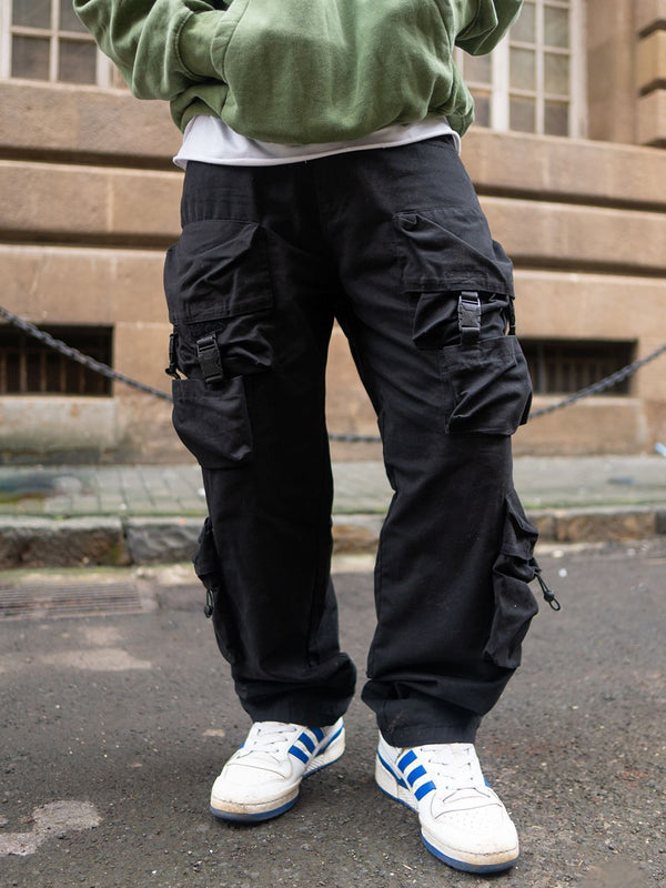 Powerlook Men Loose Fit Cargos Trousers